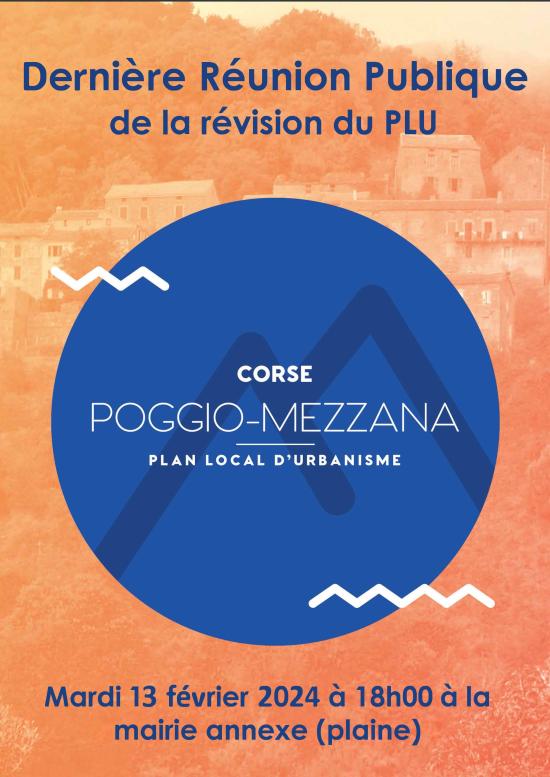 Réunion Publique de la révision du PLU